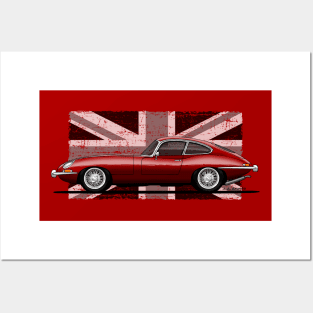 The iconic classic british car. The most beautiful car ever! Posters and Art